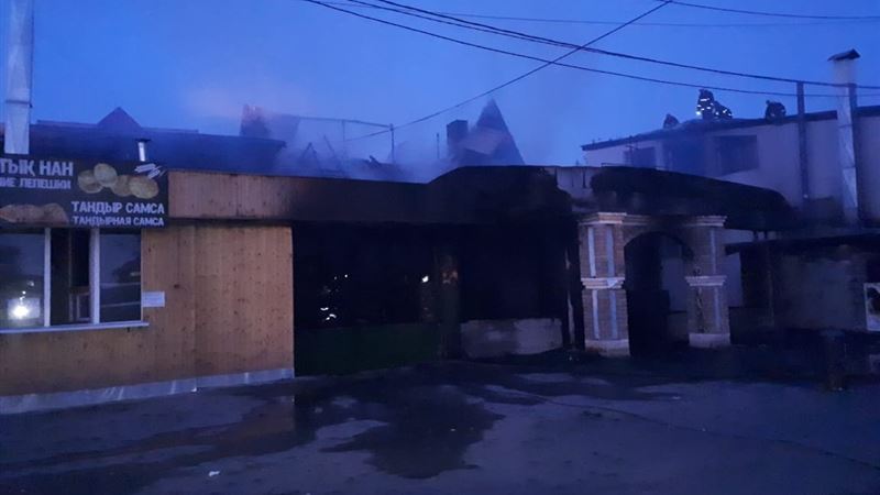 В Алмате горело кафе 