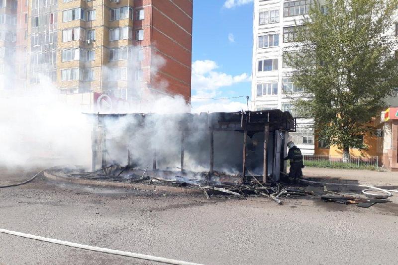 Донерная сгорела в Астане