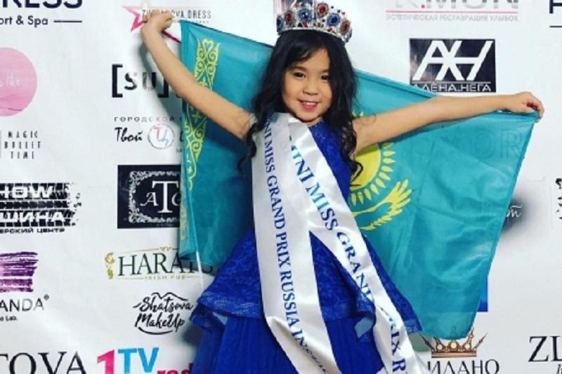 Семилетняя карагандинка победила на конкурсе красоты Mini miss grand prix Russia 2018 