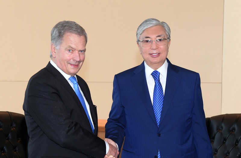 Главы Казахстана и Финляндии обсудили перспективы расширения сотрудничества