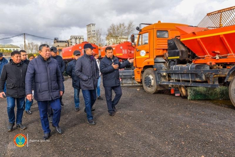 В Астане проверили готовность коммунальных служб к зиме