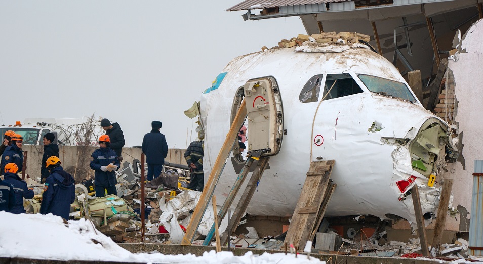 Крушение самолета близ Алматы. День спустя