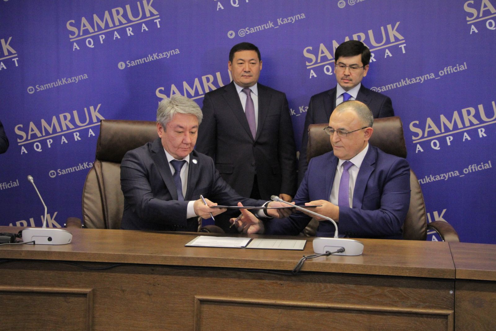 Подписаны офф-тейк контракты между НПП РК «Атамекен» и АО «ФНБ «Самрук-Казына»
