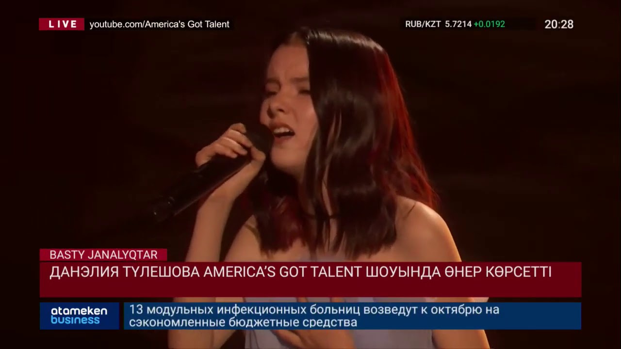 Данэлия Түлешова AMERICA’S GOT TALENT шоуында өнер көрсетті 