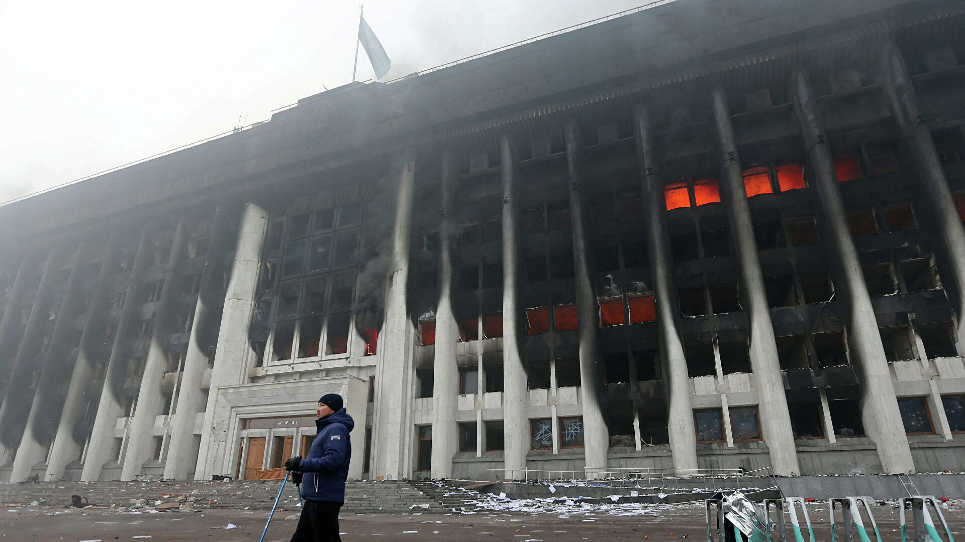 17 млрд тенге потратят на ремонт сгоревшего здания акимата Алматы