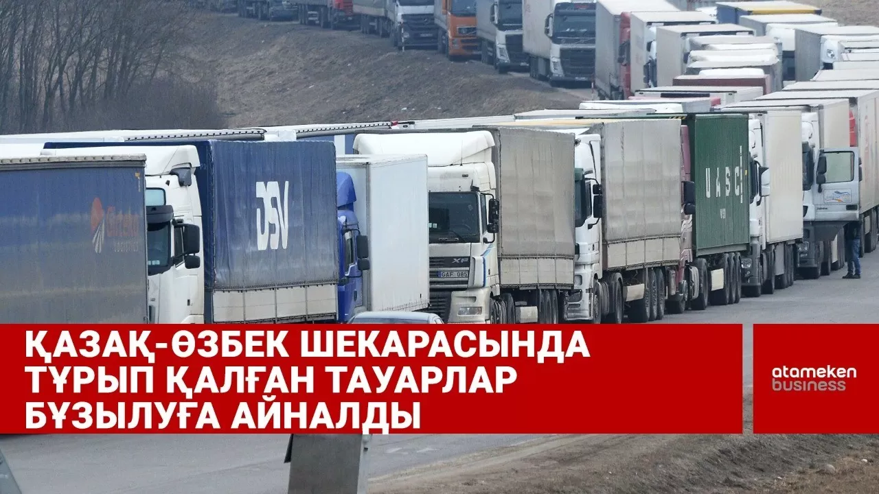 Қазақ-өзбек шекарасында тұрып қалған тауарлар бұзылуға айналды