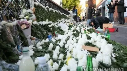 Число погибших в давке в Южной Корее выросло до 154-х