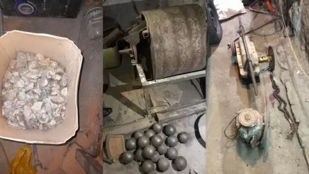 Ақмола тұрғыны гаражында құрамында алтын бар кенді қайта өңдеу бойынша шағын цехын ұстаған