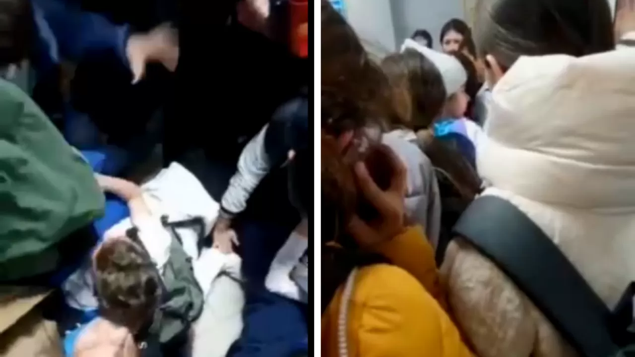 Школьницу чуть не затоптали в Талгарской школе
