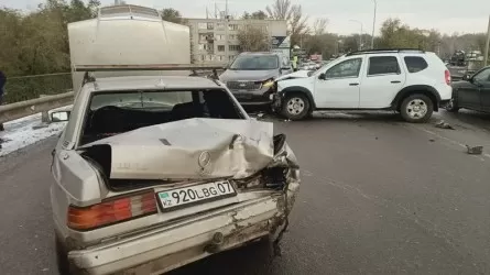В Уральске произошло массовое ДТП
