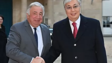 Президент Казахстана провел встречу с председателем сената Франции