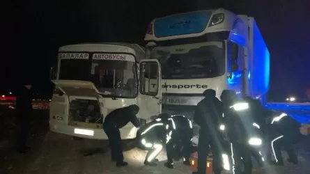 Школьный автобус попал в ДТП в Актюбинской области  