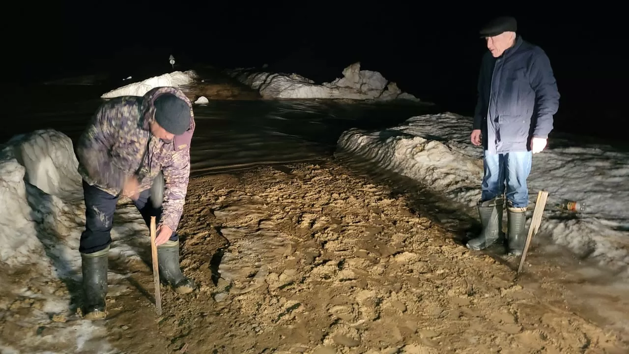 Переливы воды через дороги зафиксированы в Костанайской области  