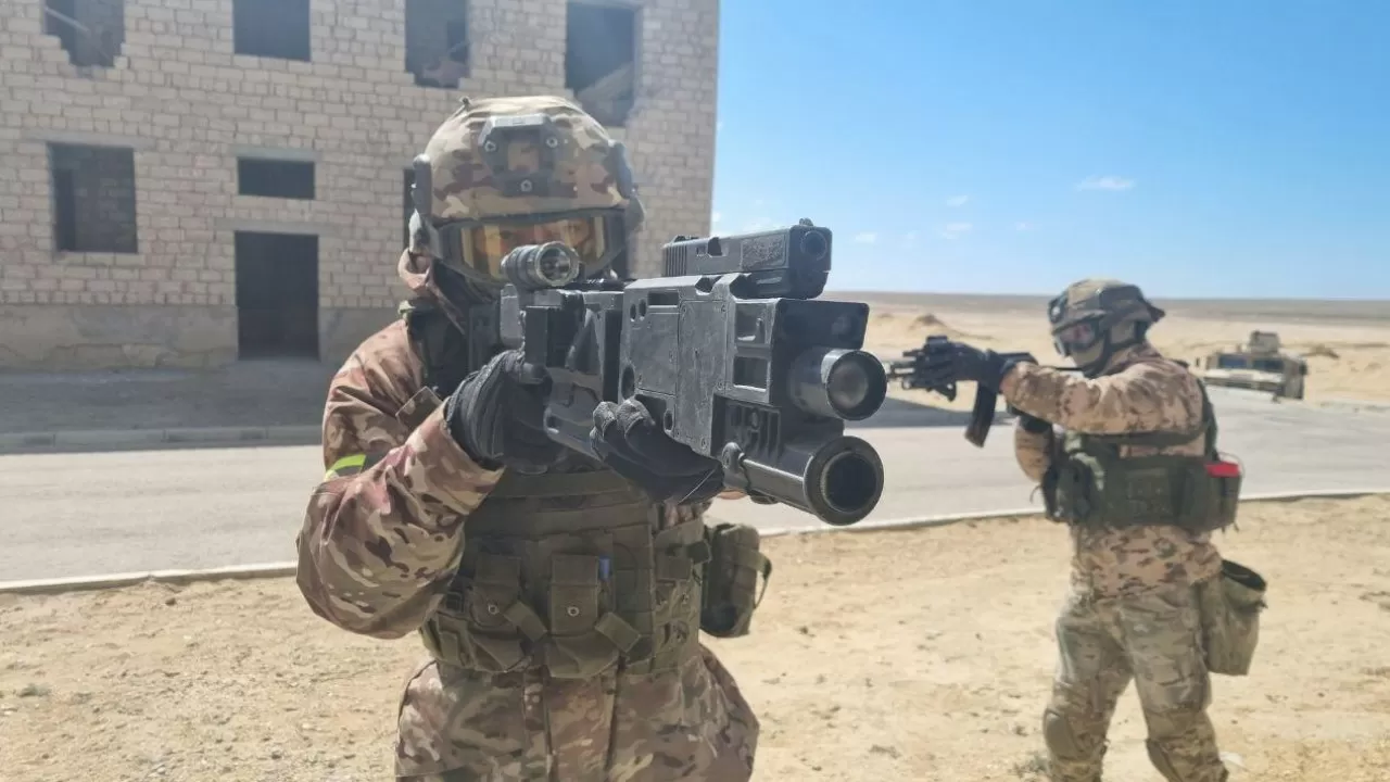 Бои в условиях города отрабатывали казахстанские военные