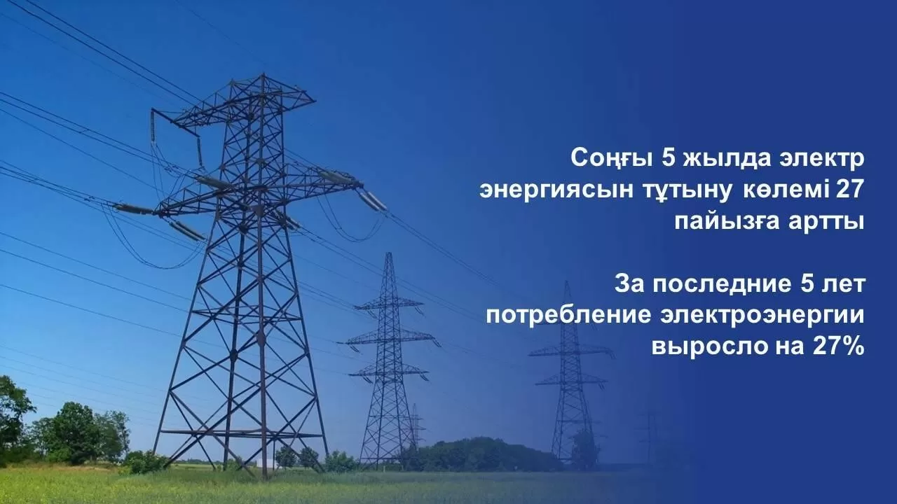 За последние 5 лет потребление электроэнергии выросло на 27%