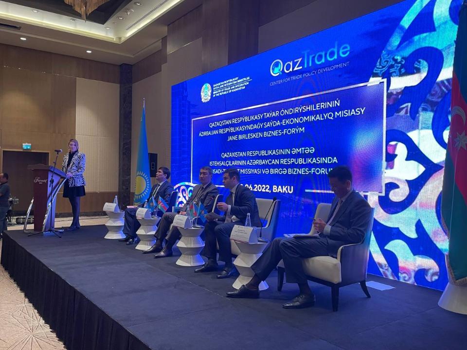 Әзербайжанда Қазақстан тауар өндірушілерінің сауда-экономикалық миссиясы өтті