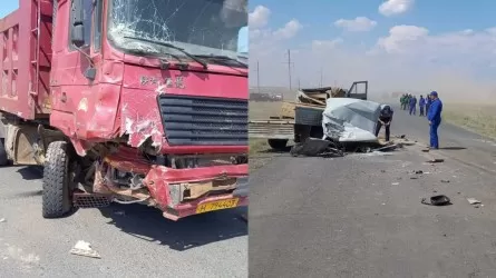 ДТП микроавтобуса и грузовика в Актюбинской области: двое погибших 