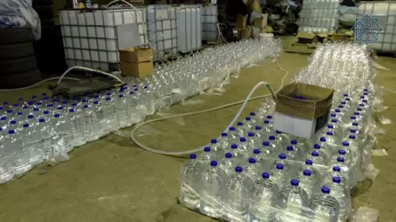 Қолдан жасалған 16 мыңнан астам алкоголь өнімдері тәркіленді 