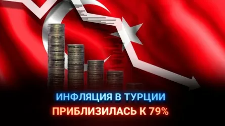Инфляция в Турции приблизилась к 79%  