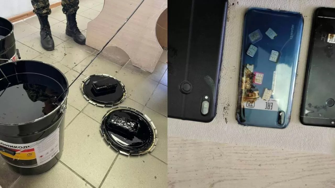 8 телефонов в таре со строительной смесью пытались пронести в столичную колонию 