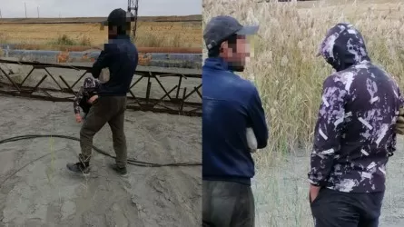 Екі ер адам қылмыс үстінде қолға түсті