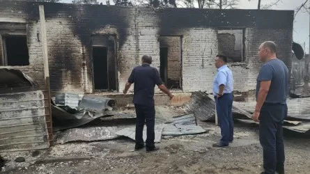 Стало известно, сколько примерно бизнесменов пострадало от пожара в Аулиекольском районе 