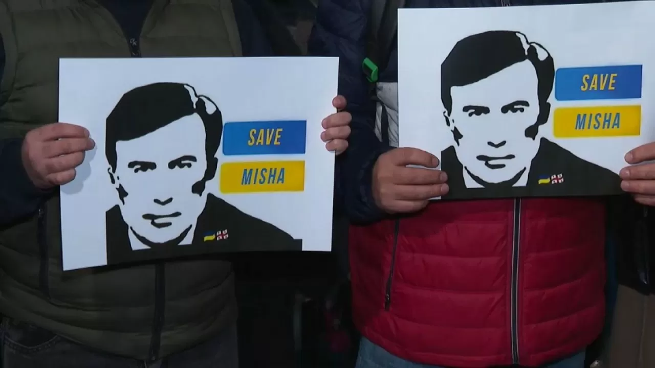 Грузия мен басқа елдерде Саакашвилиді қолдайтындар көшеге шықты