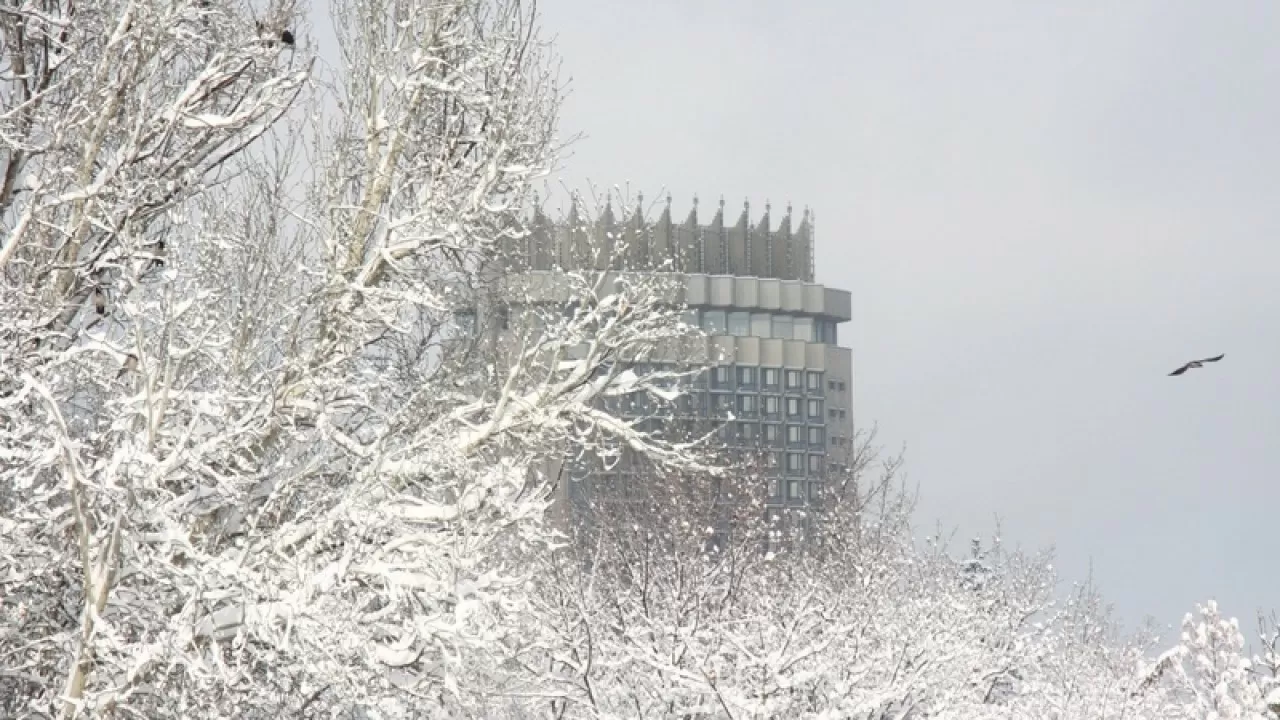 Сильный снегопад ожидается в Алматы