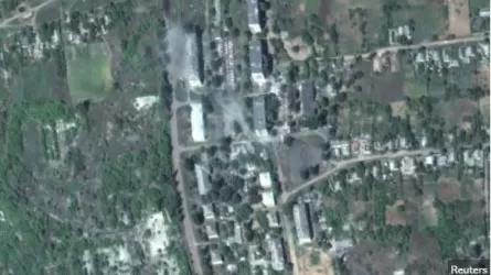 Масштаб разрушений в украинском Соледаре показали на спутниковых снимках