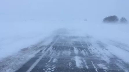 Водителя из Туркестана оштрафовали за выезд на закрытую трассу в непогоду