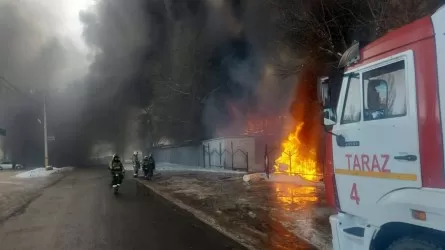 Таразда базар өртке оранды