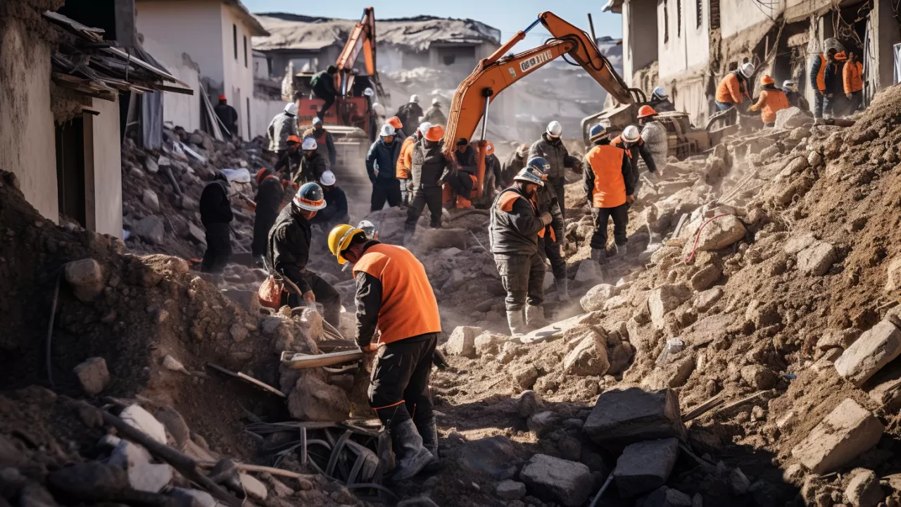 Казахстанские спасатели нашли под завалами в Афганистане погибшего мальчика