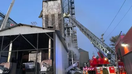 Крупный пожар произошел на маслозаводе Усть-Каменогорска  