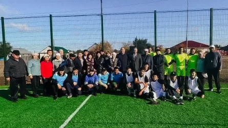 В преддверии Дня Республики в Абайской области открыли парк, футбольное поле и ДК 
