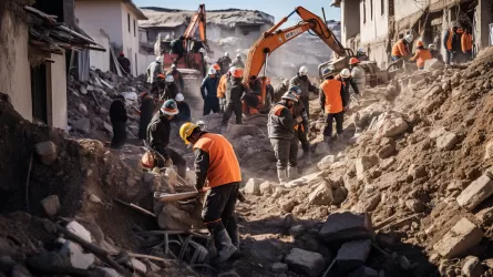 Казахстанские спасатели нашли под завалами в Афганистане погибшего мальчика