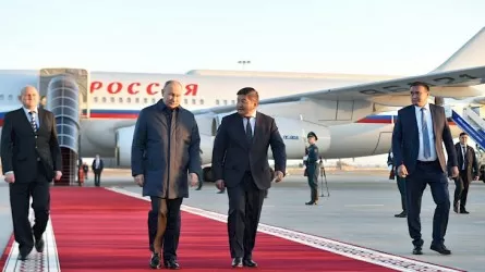 Путин прибыл с визитом в Кыргызстан