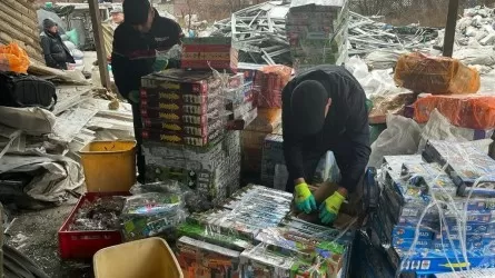 Алматыда контрафактілік өнімдер жойылды 