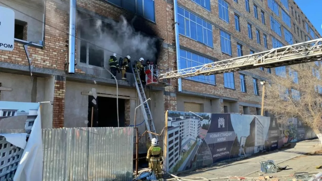 В Кызылорде на стройке взорвался газовый баллон 