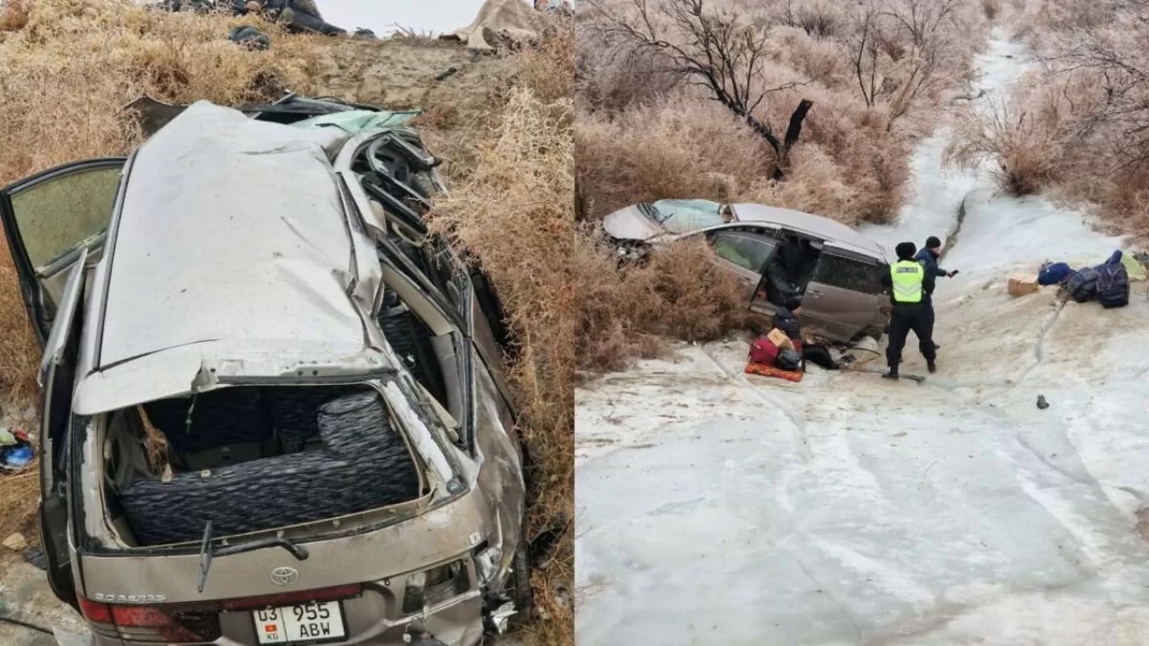 В жутком ДТП на юге Казахстана погибли двое граждан Кыргызстана