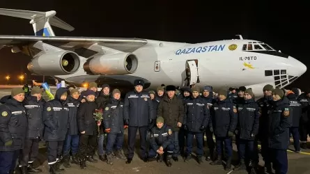 Еще одна группа казахстанских спасателей вернулась из Турции  