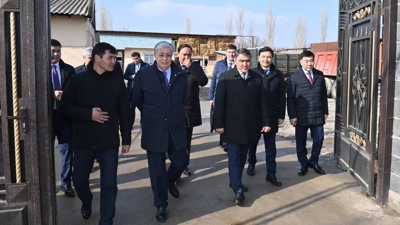 Тоқаев Жамбылдық кәсіпкерге дәнуатқыш аппаратын сыйға тартты