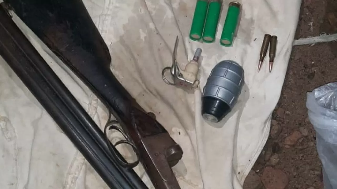 Полиция в Жамбылской области нашла тайник с оружием и боеприпасами