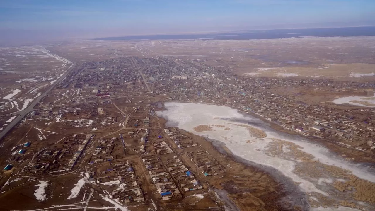 Абай облысында су тасқыны қаупі бар учаскелерге әуеден барлау жасалды