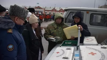 Спасатели учились бороться с паводками в Павлодарской области