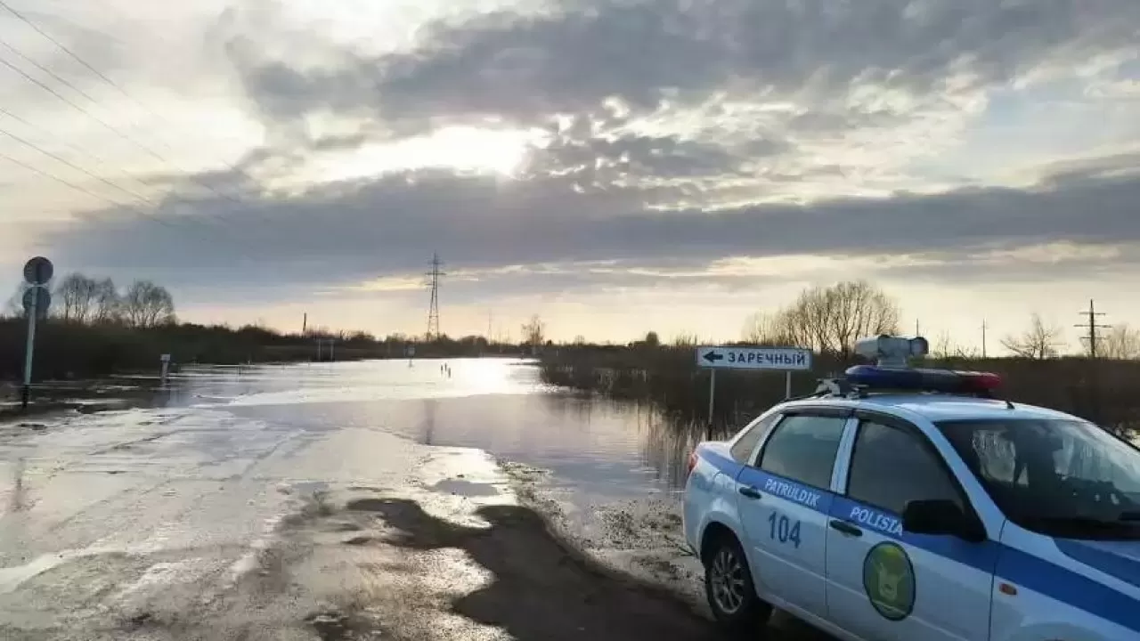Петропавлда халықаралық маңыздағы автожолды су басты