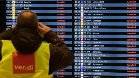 В аэропортах Берлина и Гамбурга отменены сотни рейсов из-за забастовки сотрудников