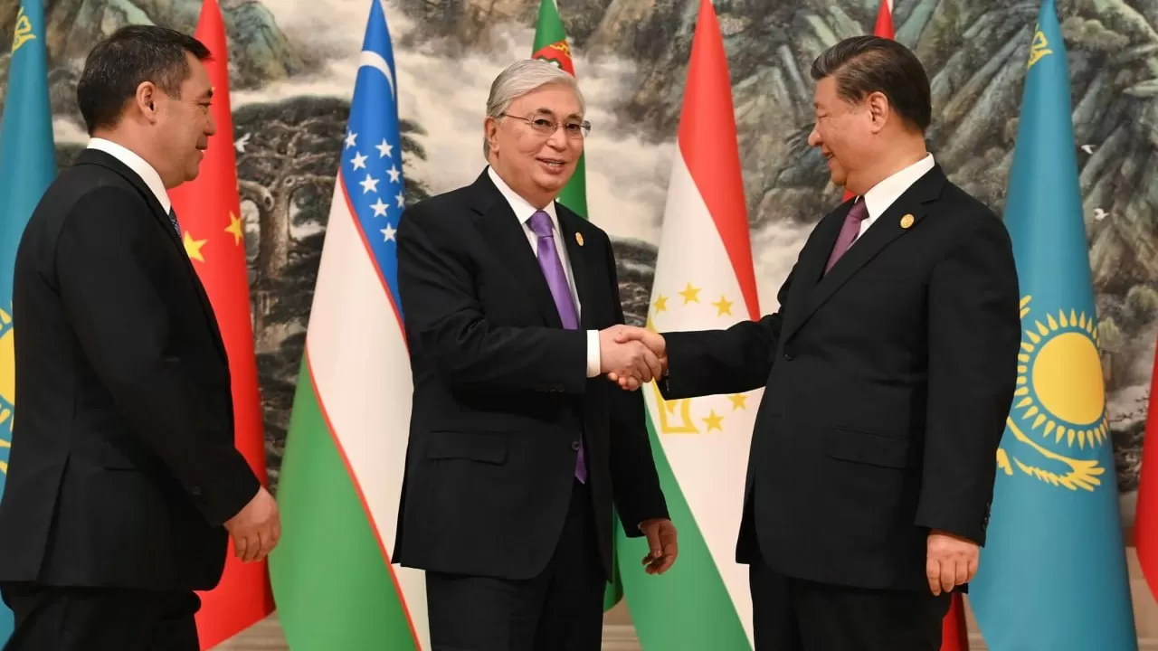 Официальная встреча участников саммита "Китай — Центральная Азия"  