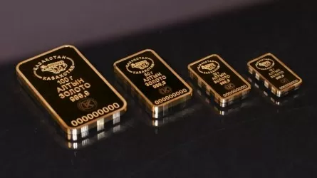 Почти на 1,5 тысячи штук упали в Казахстане продажи золотых слитков