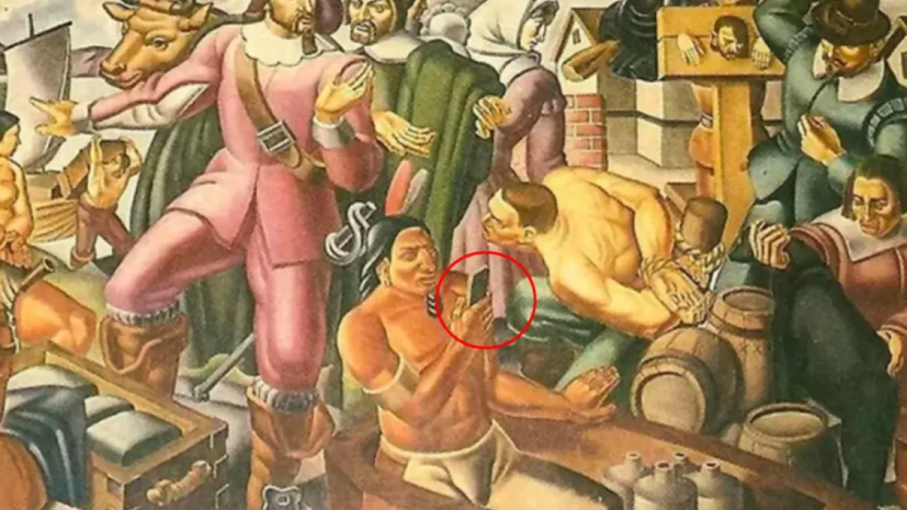 iPhone обнаружили на картине 1937 года?
