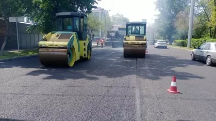 Алматыда Сайын көшесінің батыс бағытында жөндеу жұмыстары аяқталды